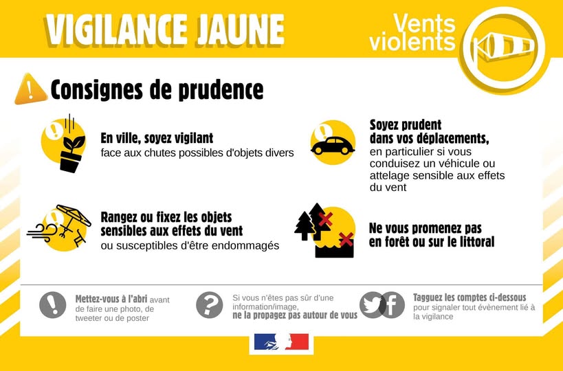 VIGILANCE JAUNE