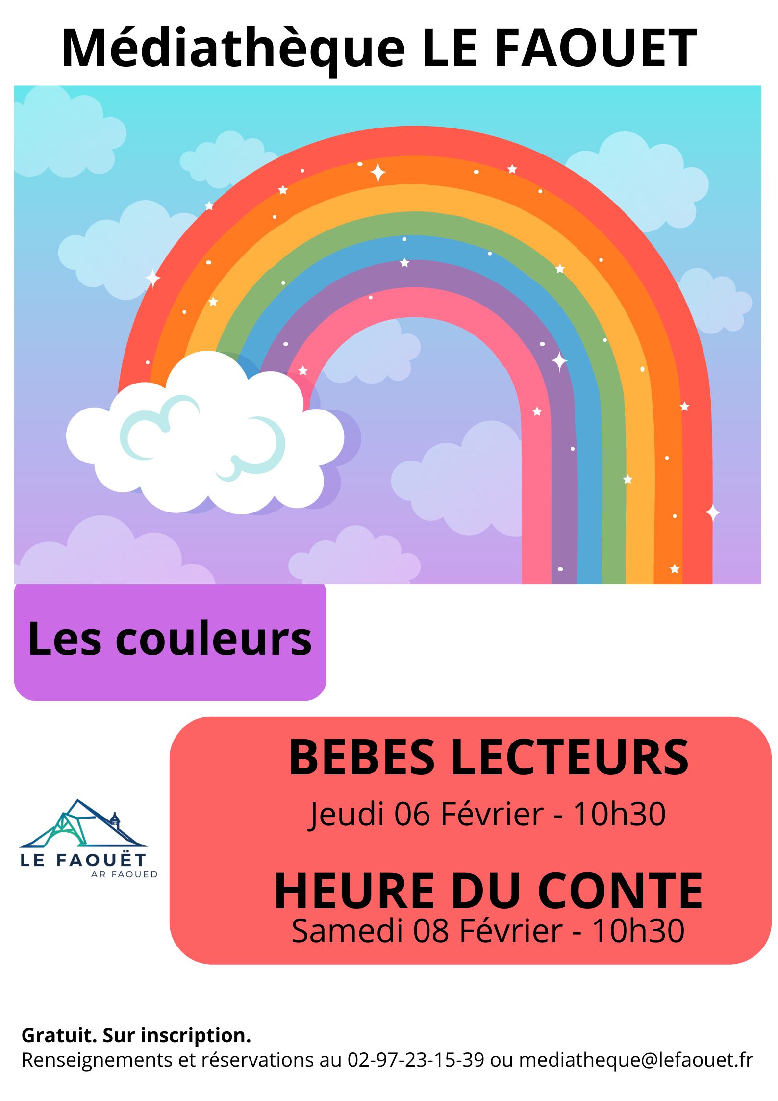 « Les couleurs » bébés lecteurs à la médiathèque